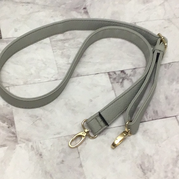 Grey Pebble Faux Leather handbag straps - Picture 1 of 4